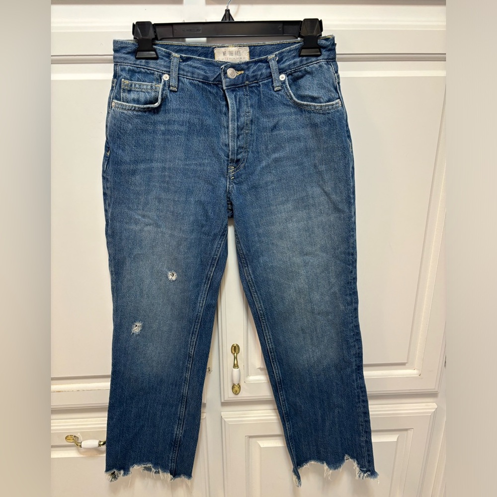 We The Free Medium Wash Distressed Denim Blue Jeans Pants Women’s Size 26